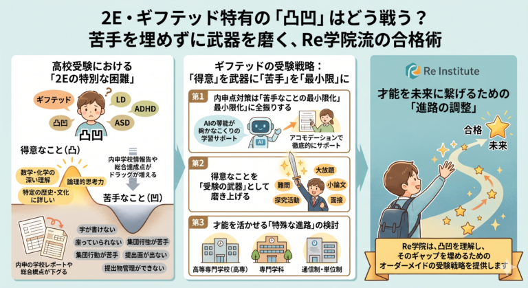 発達障害(LD/ADHD/自閉症スペクトラム)・ギフテッド(2E)の通信制オンラインスクール・フリースクールRe学院の高校受験ブログ