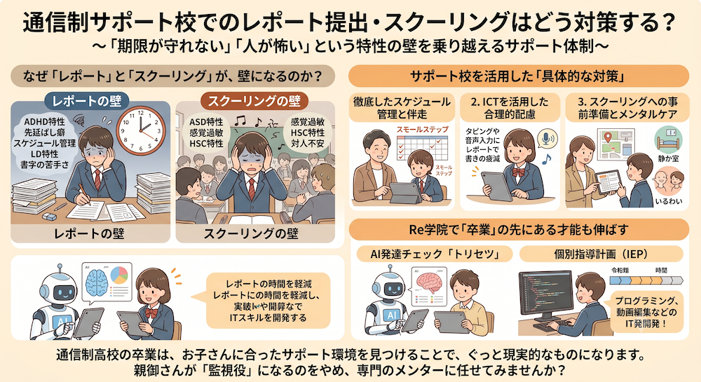 発達障害(LD/ADHD/自閉症スペクトラム)・ギフテッド(2E)の通信制オンラインスクール・フリースクールRe学院の不登校ブログ