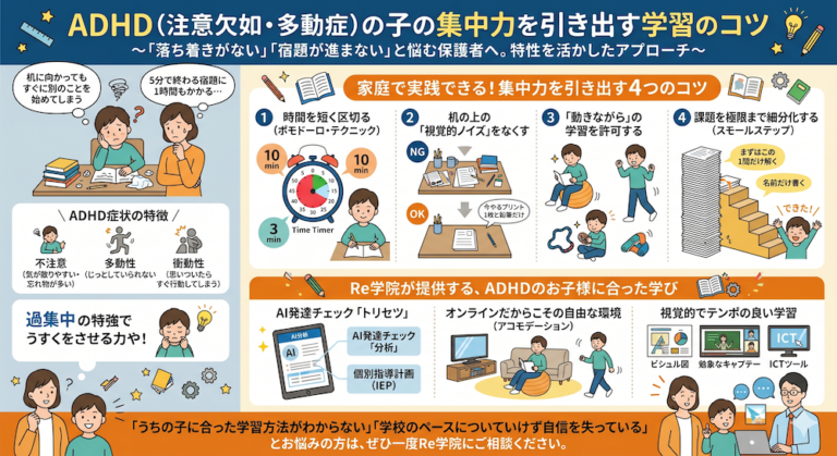 発達障害(LD/ADHD/自閉症スペクトラム)・ギフテッド(2E)の通信制オンラインスクール・フリースクールRe学院のブログ