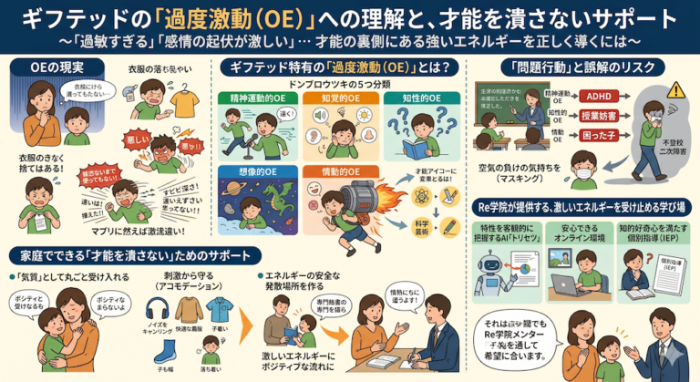 発達障害(LD/ADHD/自閉症スペクトラム)・ギフテッド(2E)の通信制オンラインスクール・フリースクールRe学院のブログ