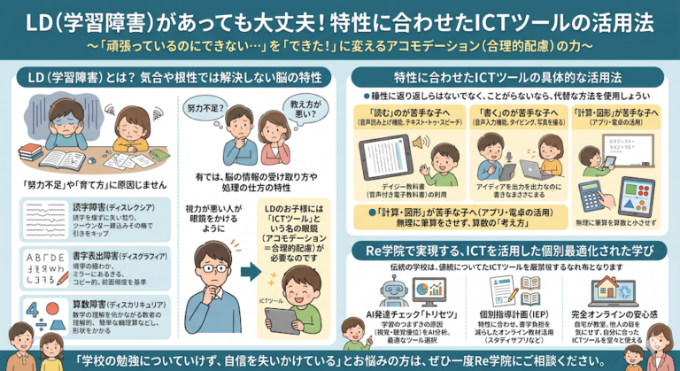 発達障害(LD/ADHD/自閉症スペクトラム)・ギフテッド(2E)の通信制オンラインスクール・フリースクールRe学院のブログ