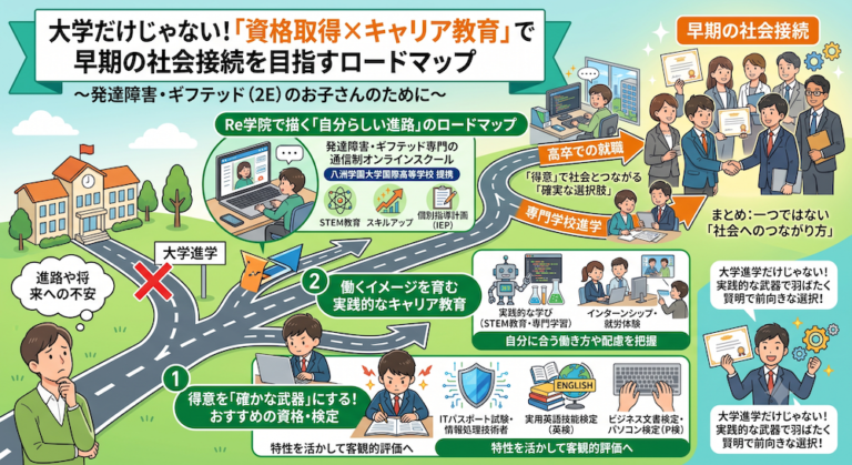 発達障害(LD/ADHD/自閉症スペクトラム)・ギフテッド(2E)の通信制オンラインスクール・フリースクールRe学院の不登校ブログ