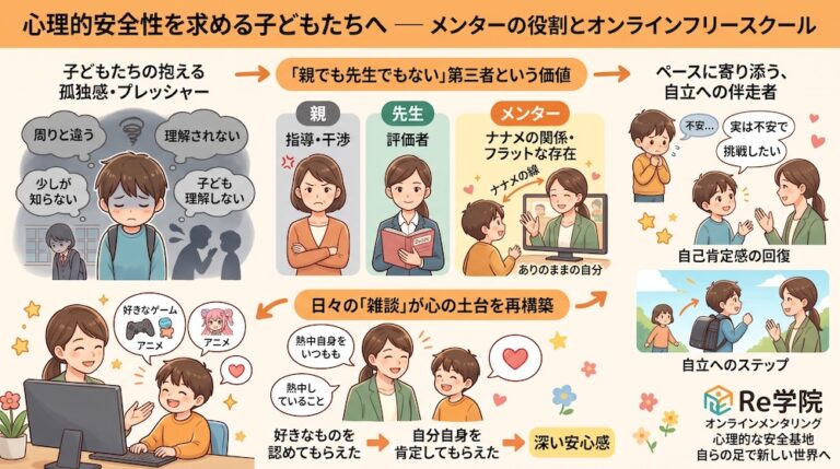 発達障害(LD/ADHD/自閉症スペクトラム)・ギフテッド(2E)の通信制オンラインスクール・フリースクールRe学院の不登校ブログ
